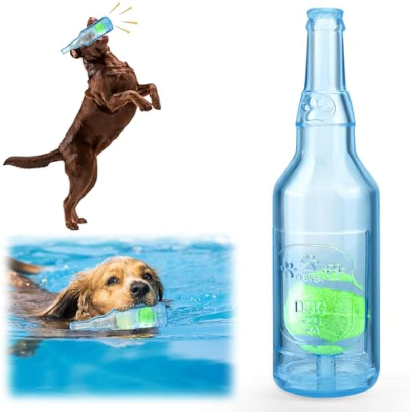 Water Bottle Dog Toy Squeaky Dog Toys For Aggressive Chewers