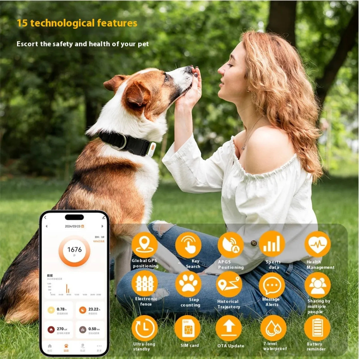 Pet GPS Locator Monitor